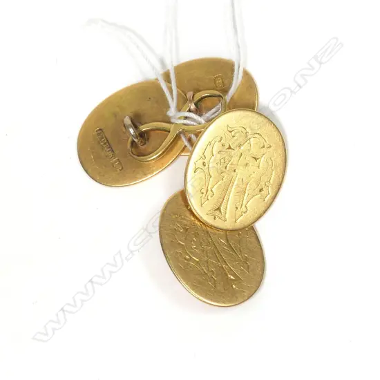 PR 18CT GOLD CUFFLINKS 12.9GMS