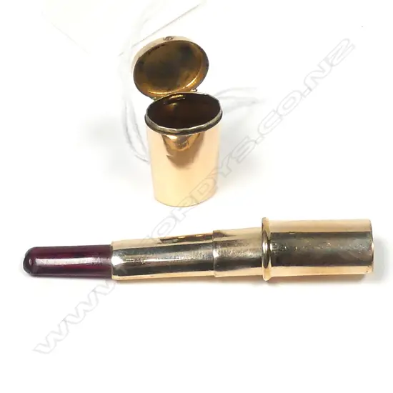 Antique rolled gold miniature cigarette holder