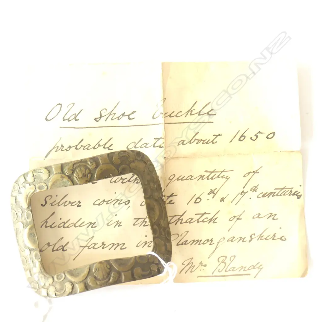 Antique metal shoe buckle – C.1650 Image 1++