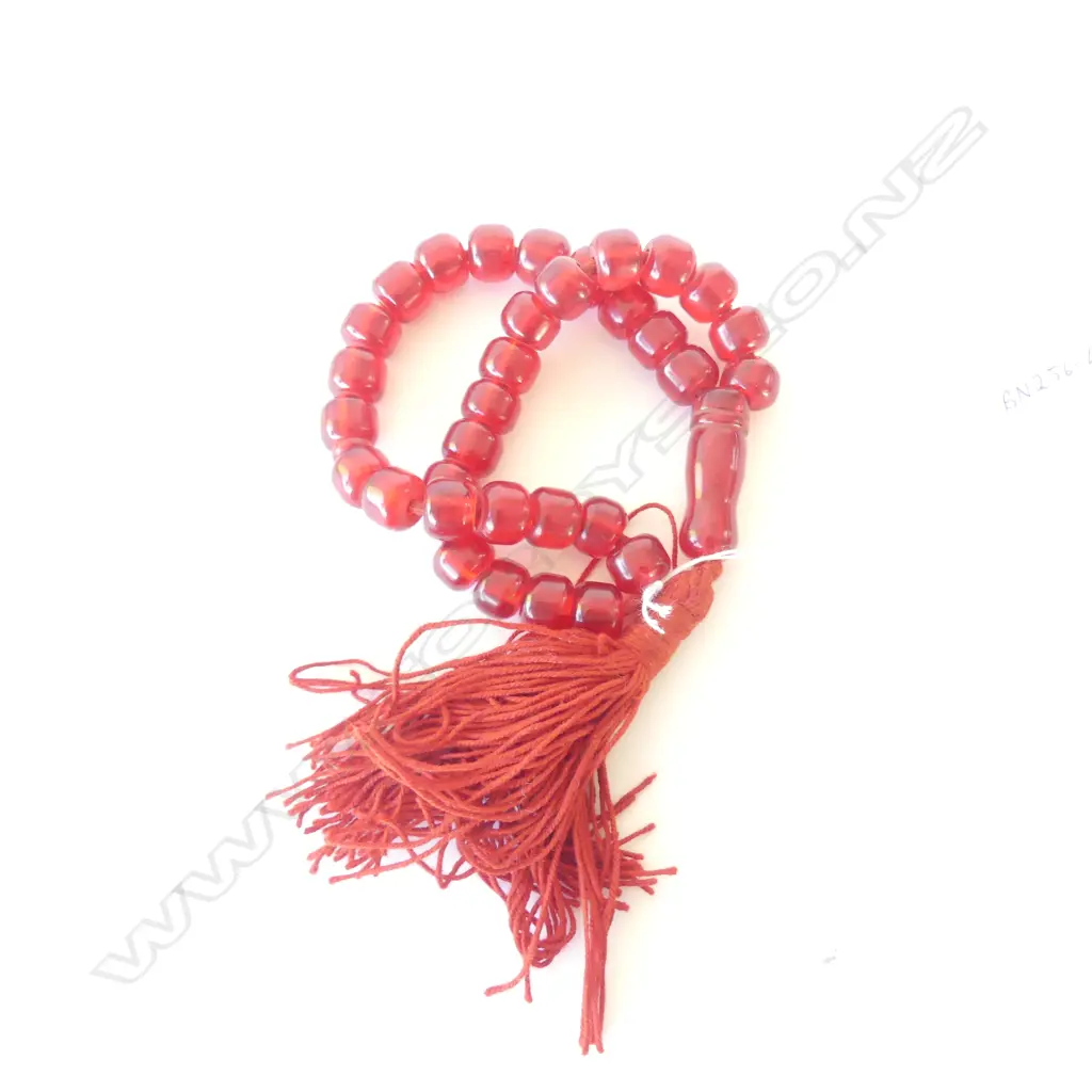 RED AMBER STYLE BEADS Image 1++
