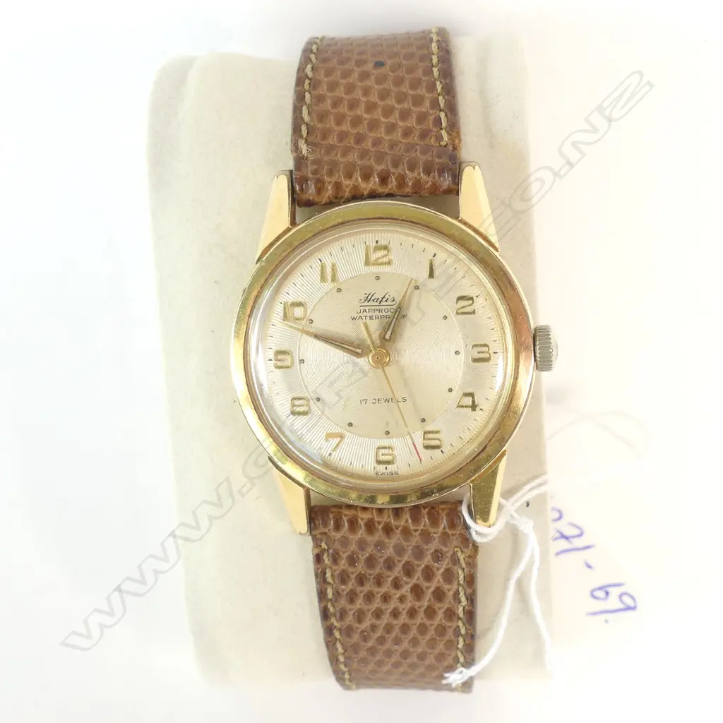 HAFIS 1940'S/50'S SWISS G/PLATED GENTS WRIST WATCH Image 1++