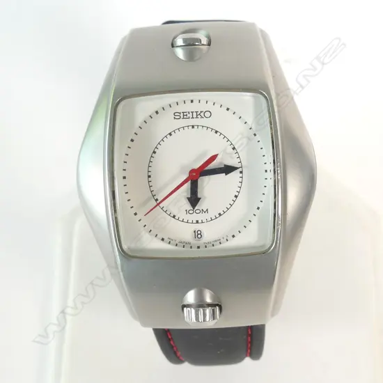 SEIKO 100M DIVERS WATCH S/STEEL WORKING