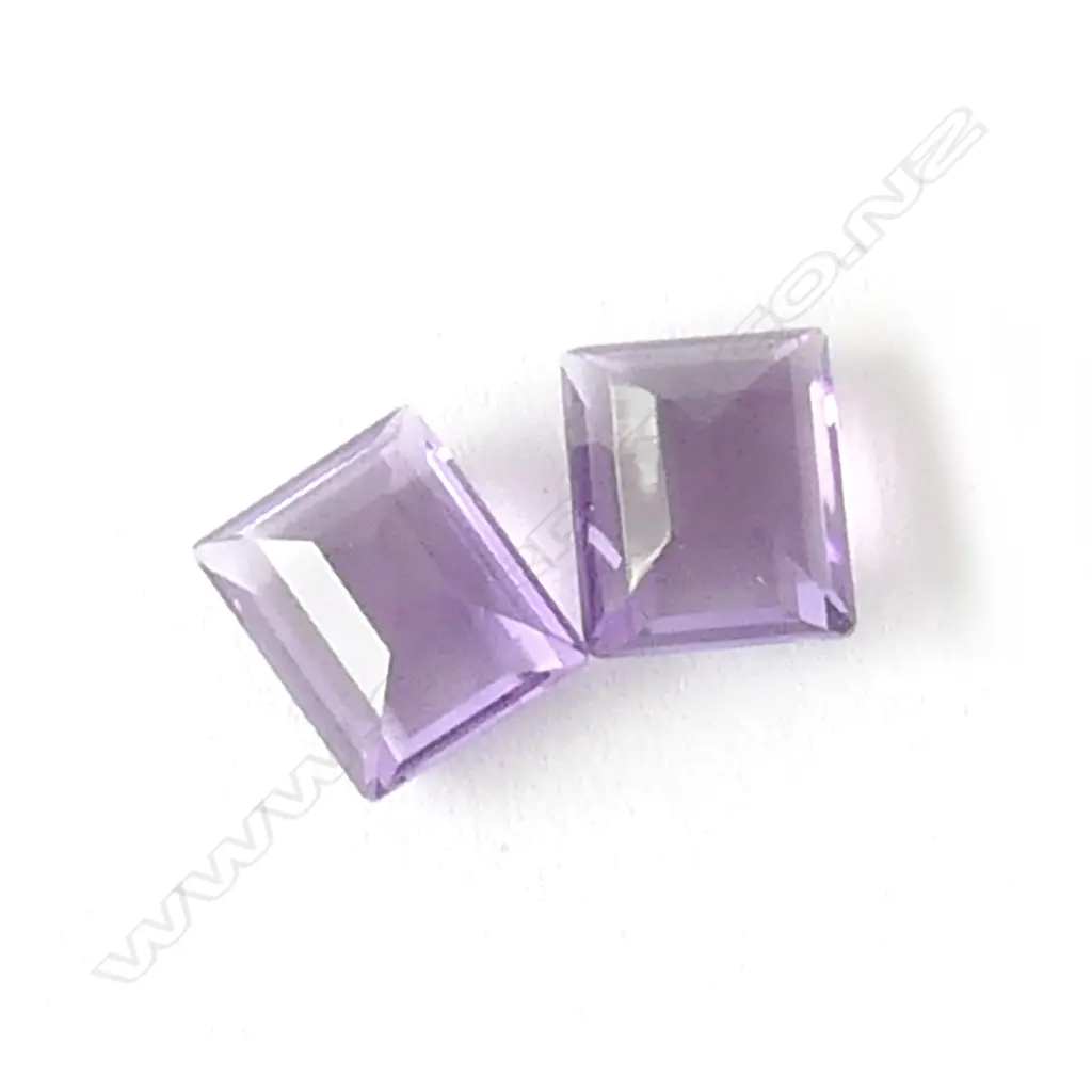 2 AMETHYST 5.63 CT EACH STONE Image 1++