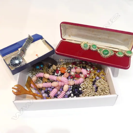 CITIZEN WATCH; ASSORT COSTUME JEWELLERY