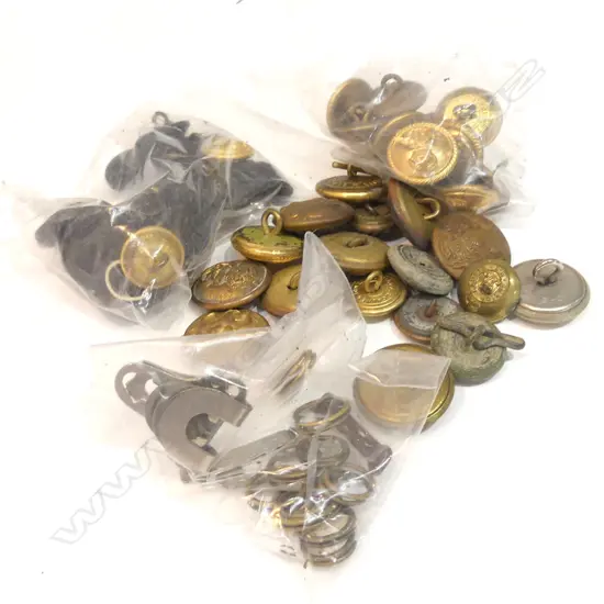 BAG ASST MILITARY BUTTONS