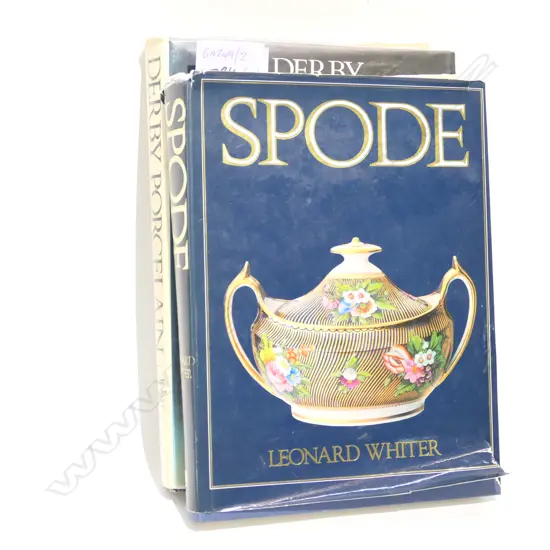 2 BOOKS SPODE + DERBY PORCELAIN