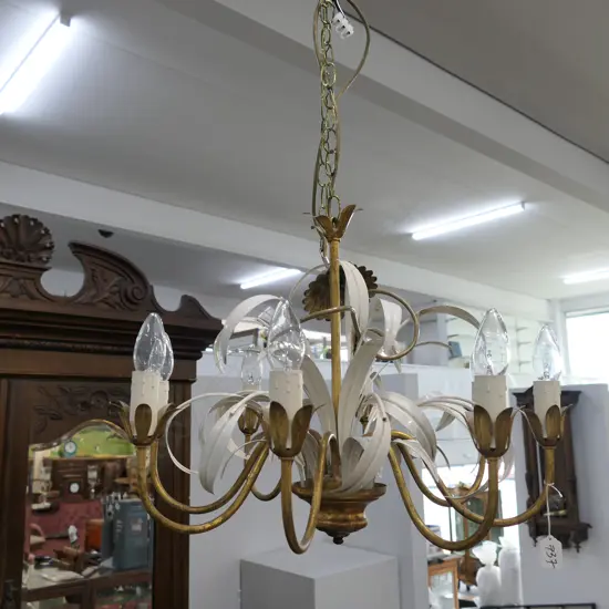 HOLLYWOOD REGENCY STYLE CHANDELIER