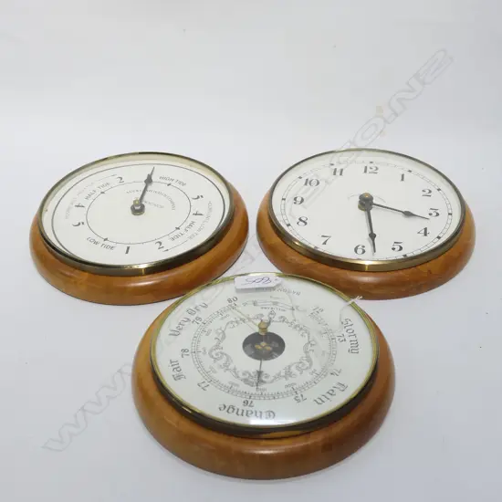 AUCKLAND WATCH COMPANY CLOCK, TIDE AND WEATHER BAROMETER