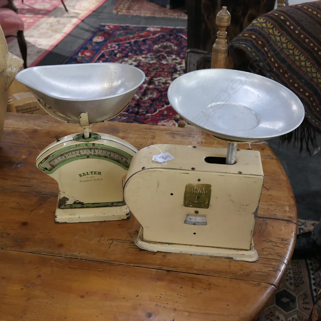 2 SCALES; SALTER AND KITWAY 280MM H Image 1++