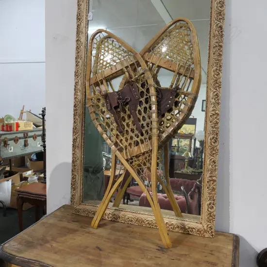 PAIR OF VINTAGE SNOW SHOES