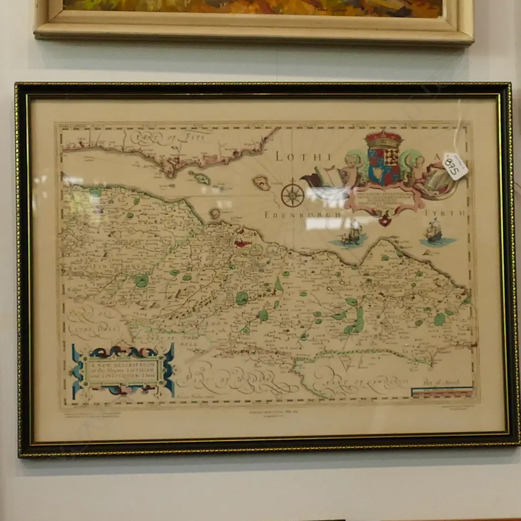 REPRODUCTION OF 17TH CENTURY MAP OF EDINBURGH Image 1++