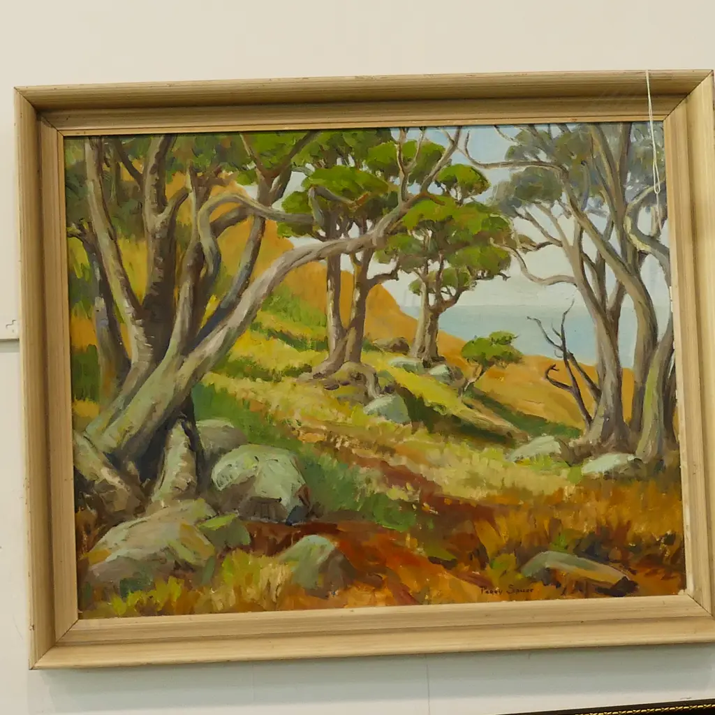 PEGGY SPICER COASTAL LANDSCAPE OIL  385 X 490MM Image 1++