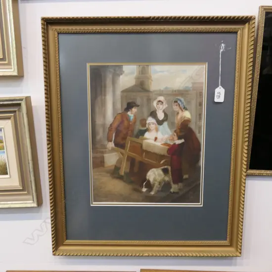 E. J. STODART AFTER FRANCIS WHEATLEY ENGRAVING - COLOURED