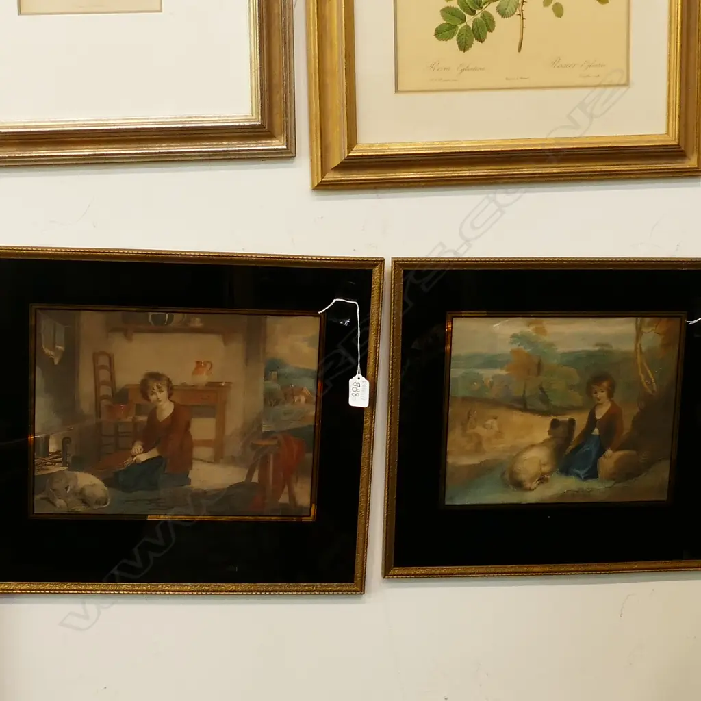 2 COLOUR LITHOS BY R.M MEADOWS 240 X 310 MM Image 1++