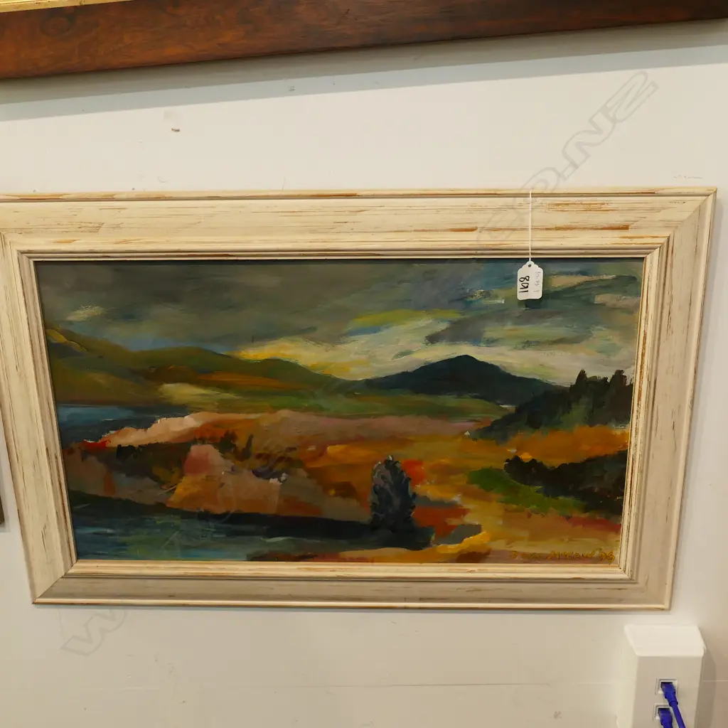 JOHN McCAW OIL ON BD, (LANDSCAPE) 'VIEW FROM THE PORTICO' SIGNED & DATED '96 Image 1++