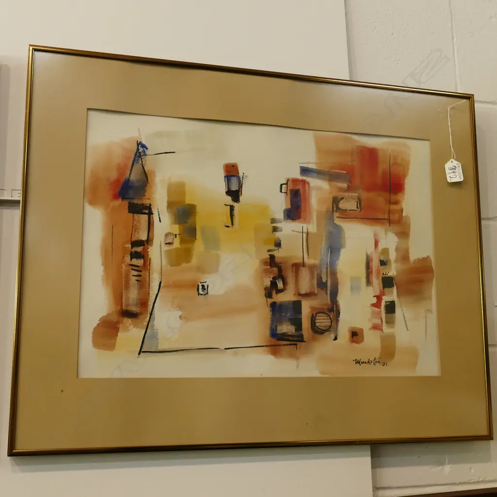 Dirk Adriaan MEERKOTTER (STH AFRICA 1922-2017) WATERCOLOUR SIGNED & DATED '61. Image 1++