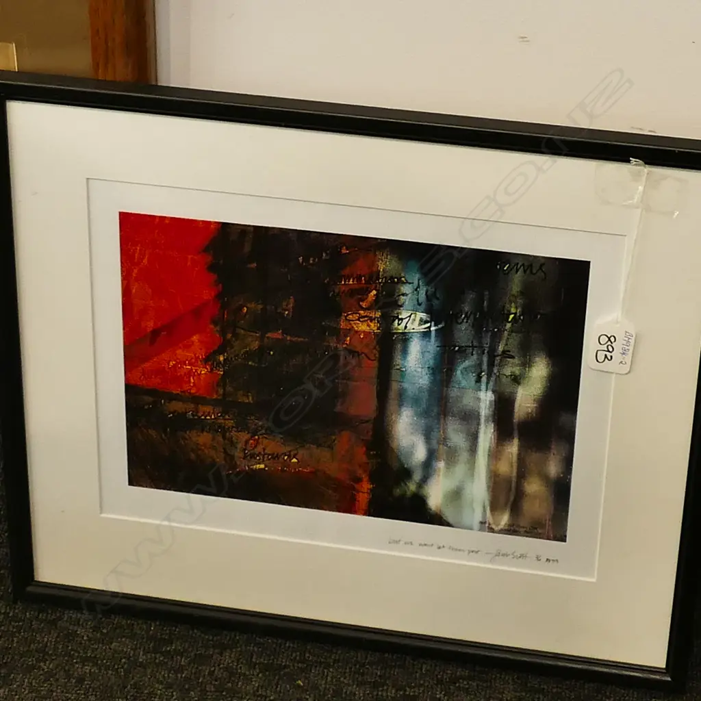 FRAMED JACOB SCOTT PRINT 2/10 190 X 270mm Image 1++