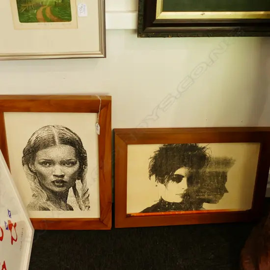 2 FRAMED ARTWORKS BY J COUTTS 520 X 370 MM