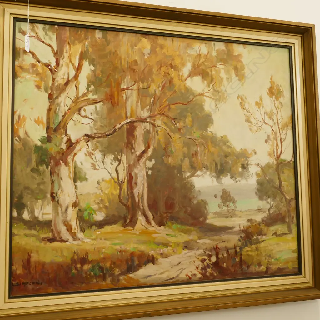 L SIMPSON OIL ON BOARD LANDSCAPE 710 X 600 MM Image 1++