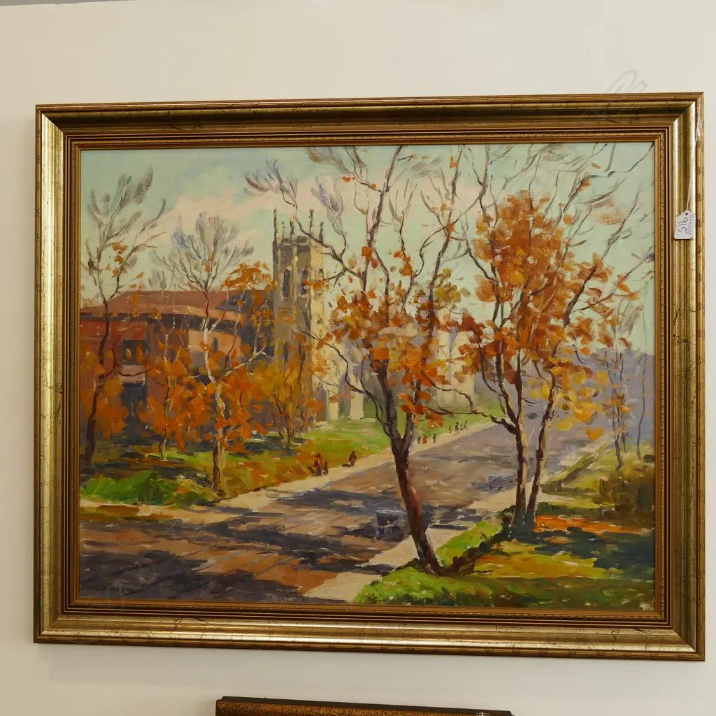 L SIMPSON OIL ON BOARD LANDSCAPE 710 X 600 MM Image 1++