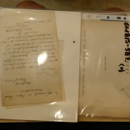 ASST NEW ZEALAND HISTORICAL DOCS / PHOTOS ETC. INCL. SIR GEORGE GREY / MAORI PRESS ASSOC. LETTERS + SALE OF NGARUWAHIA