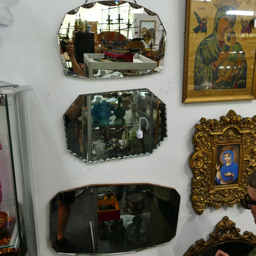 4 RETRO MIRRORS LARGEST 600MM L Image 1++
