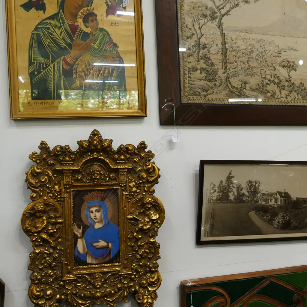 TWO FRAMED ICON PRINTS - 530 X 390MM Image 1++