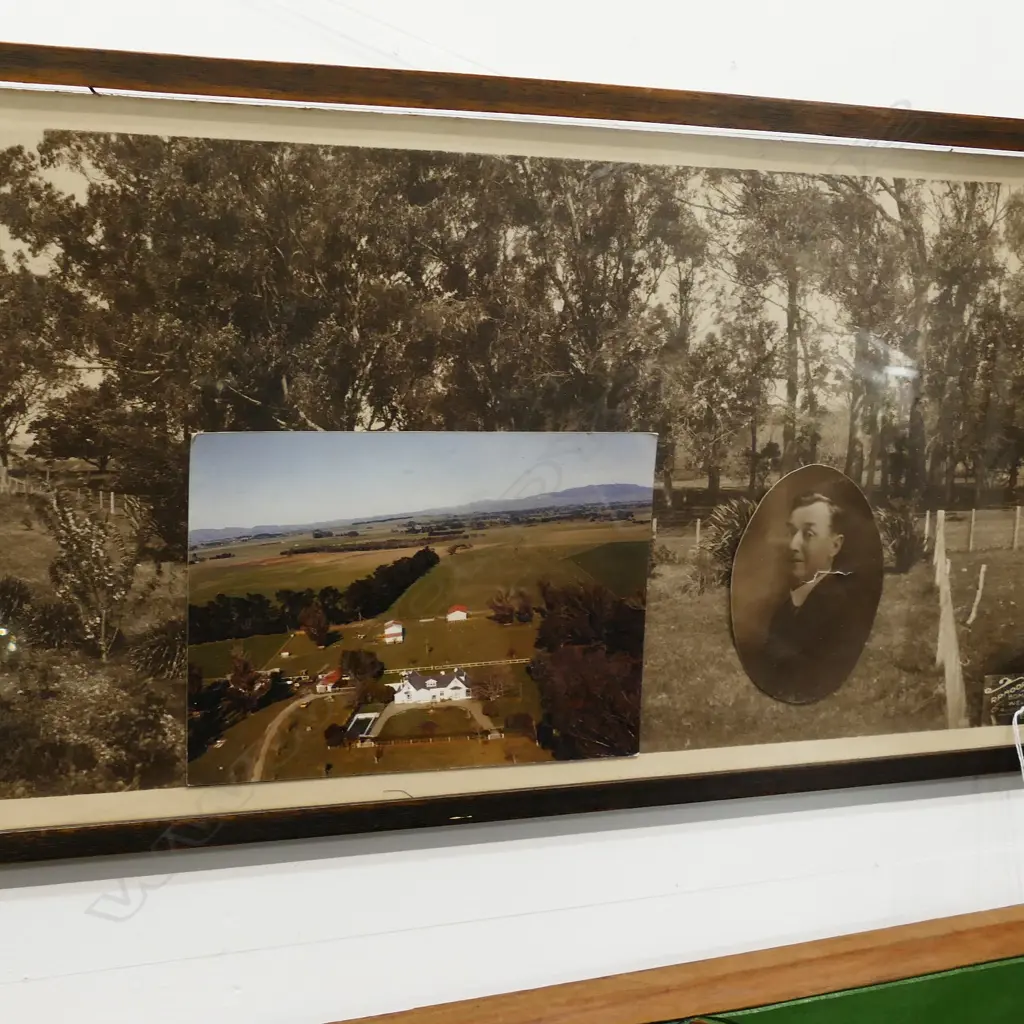 R P MOORE PHOTOGRAPH FRAMED TOGETHER WITH TWO OTHERS W. 1040 X 265MM Image 1++