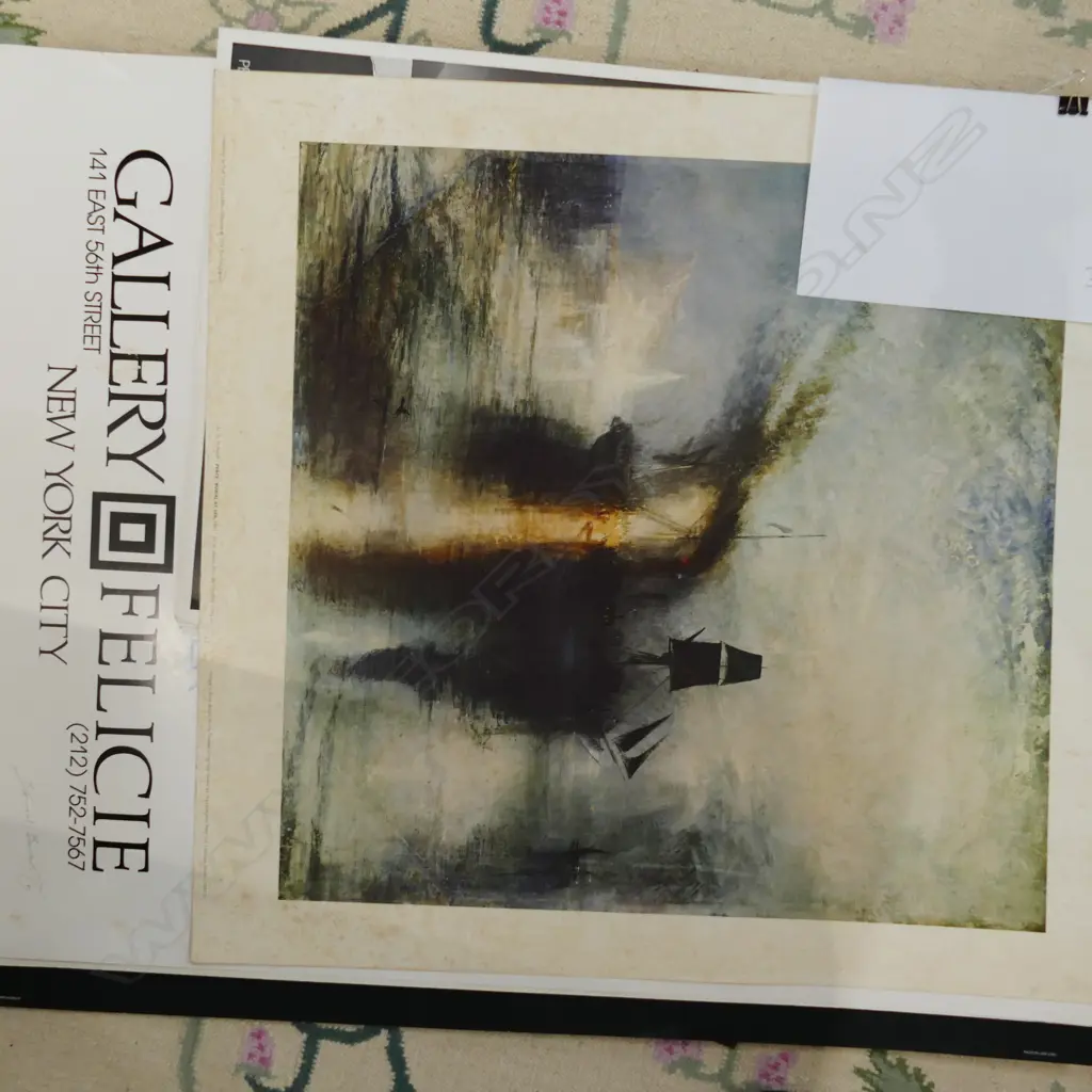 VARIOUS POSTERS - AMERICAS CUP / DAVID BARKER SIGNED EXHIBITION POSTER / GREENPEACE ETC Image 1++