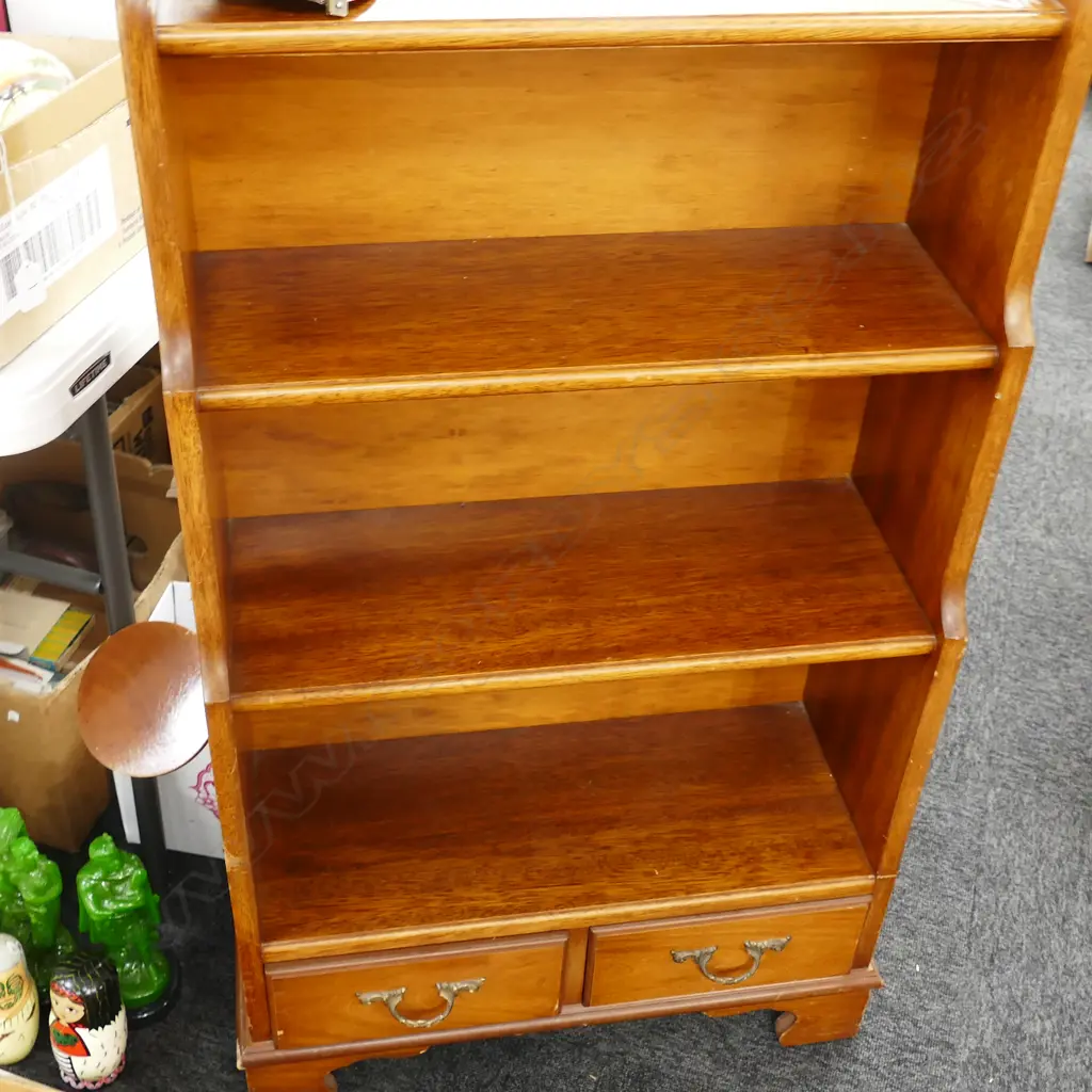 MAHOGANY WATER FALL BOOKCASE H 1160 MM Image 1++