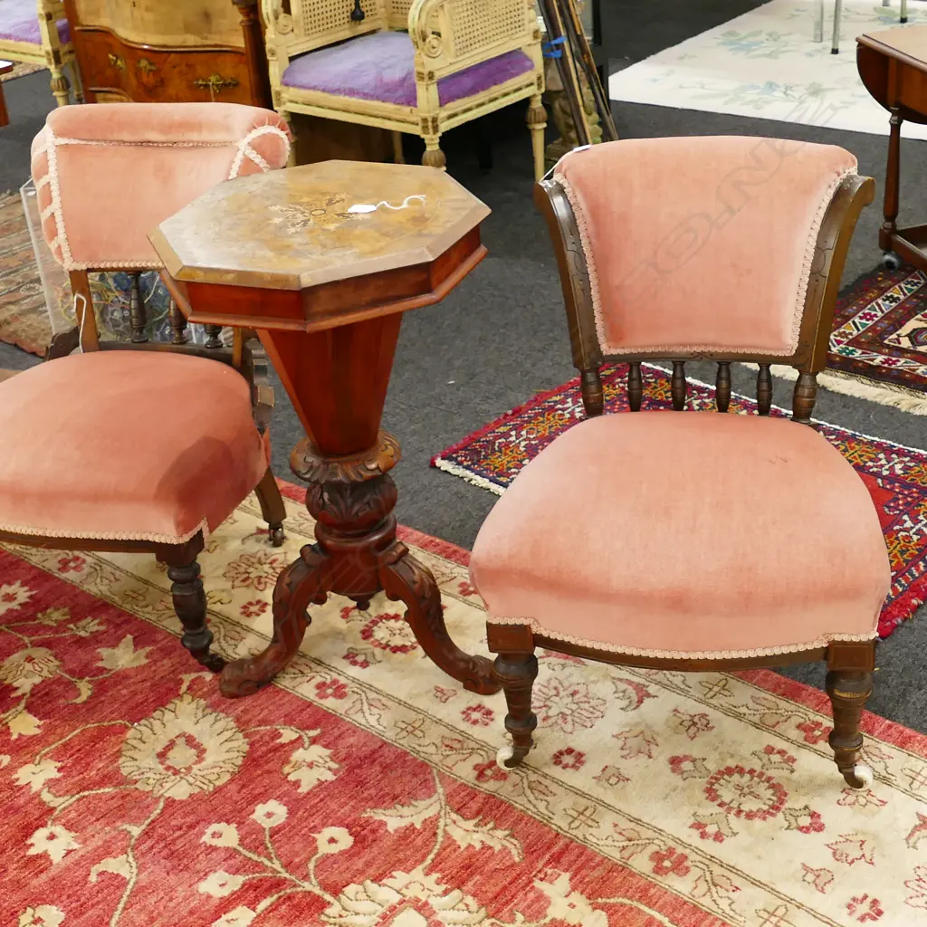 2 EDWARDIAN NURSING CHAIRS Image 1++