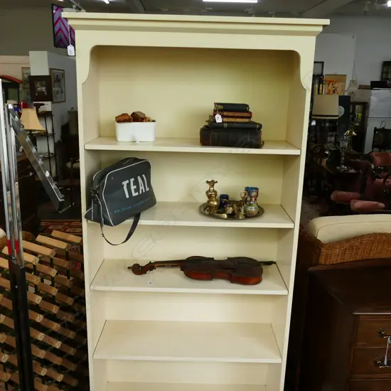 TALL CONTEMPORARY BOOKCASE 2000MM H 1200MM W