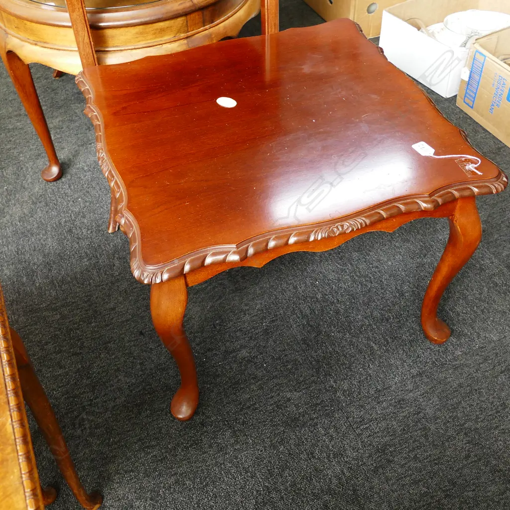 MAHOGANY OCCASIONAL TABLE 600 X 600 MM Image 1++