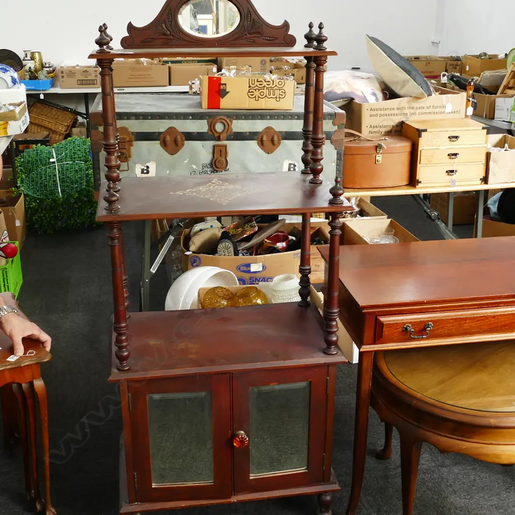 A LATE 19THC WHATNOT H 520 MM Image 1++