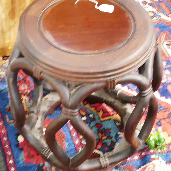 VINTAGE CHINESE ROSEWOOD STOOL...