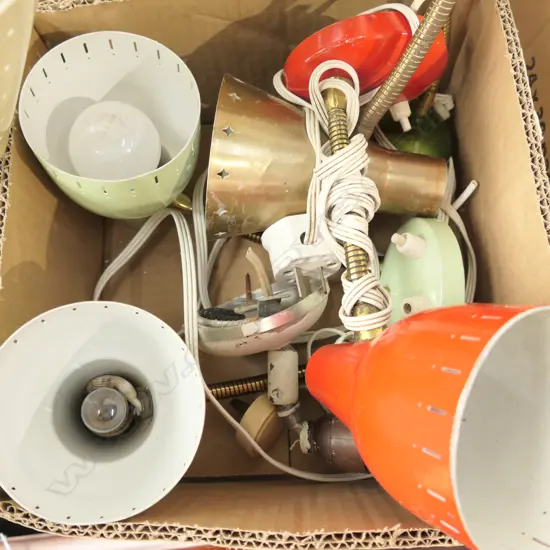 LOT ASST 1960S LIGHT FITTINGS