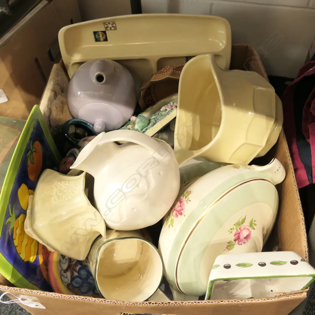 BOX LOT ASST. CHINA INCL. JUGS, ETC Image 1++