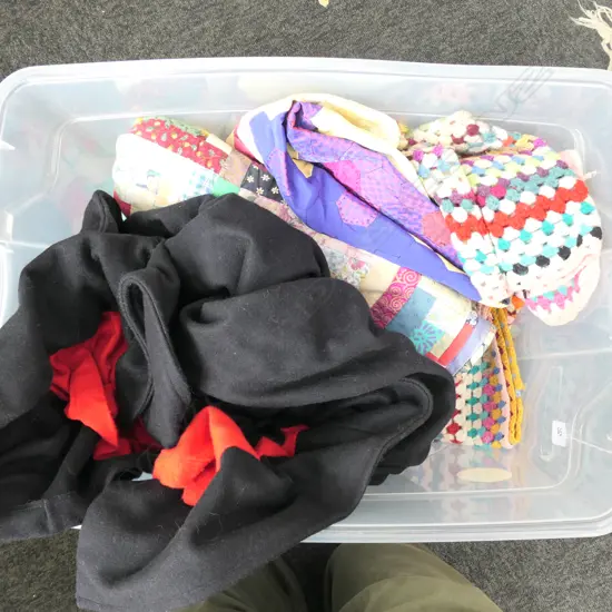 PATCHWORK QUILT / CROCHETED BLANKET (cape withdrawn)