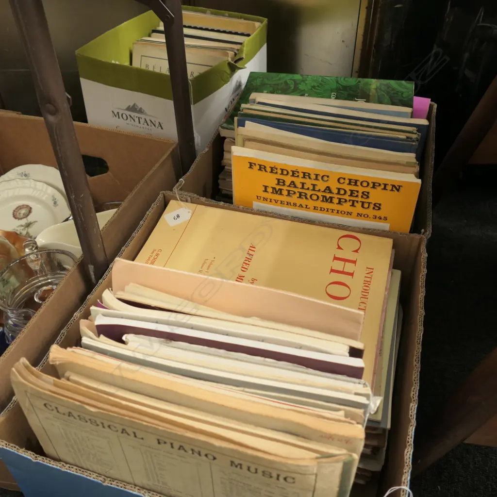3 BOXES ASST SHEET MUSIC Image 1++