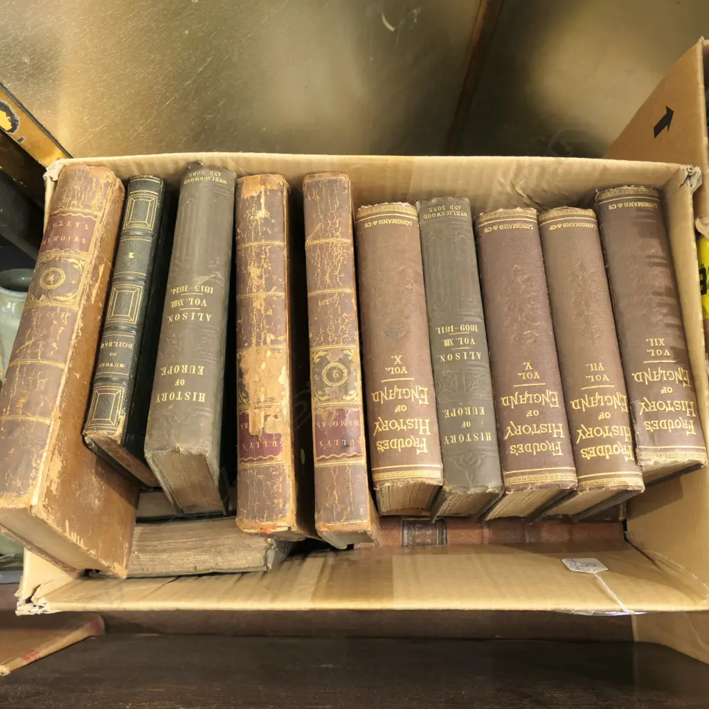 BOX LOT ANTIQUE BOOKS Image 1++