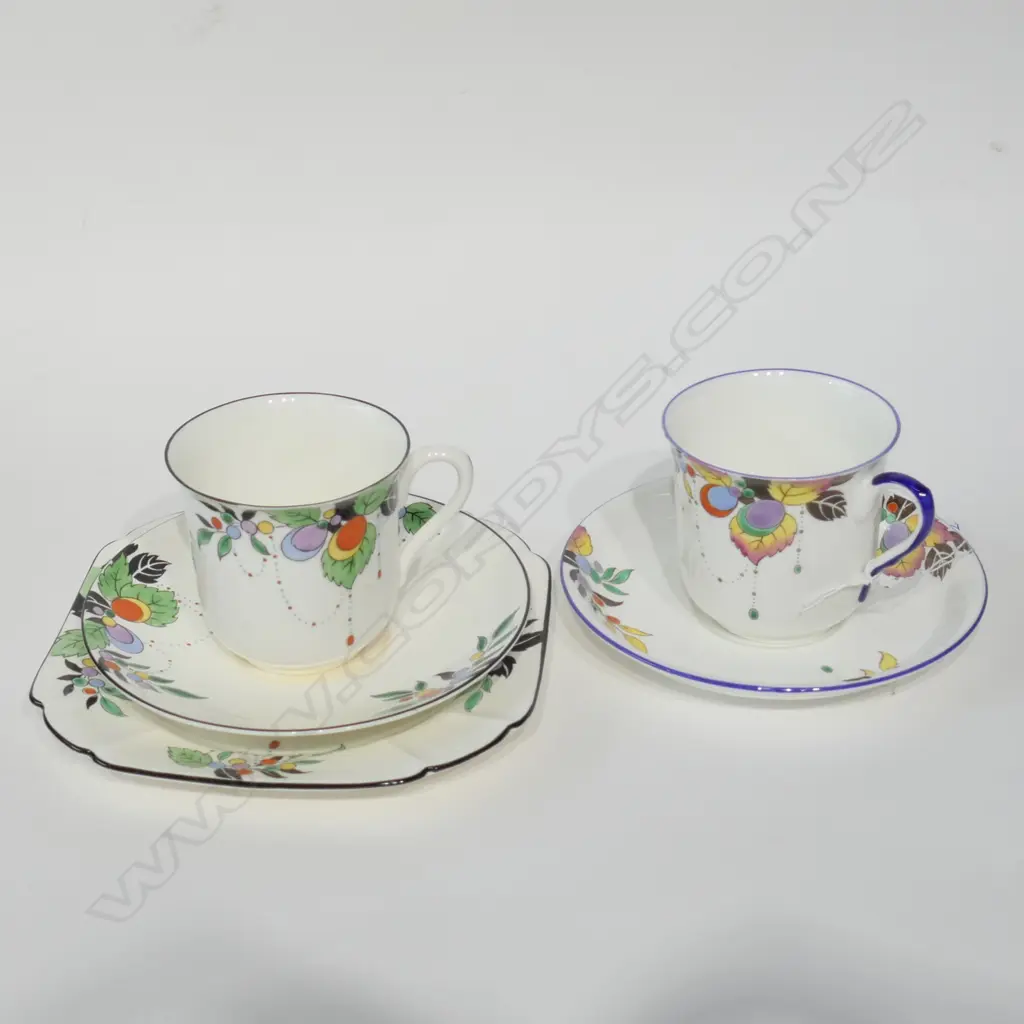 SHELLEY ART DECO TRIO & CUP AND SAUCER Image 1++
