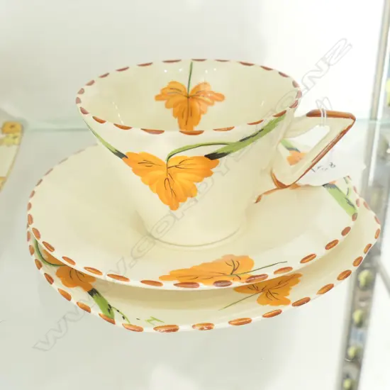 BURLEIGH ZENITH ART DECO TRIO