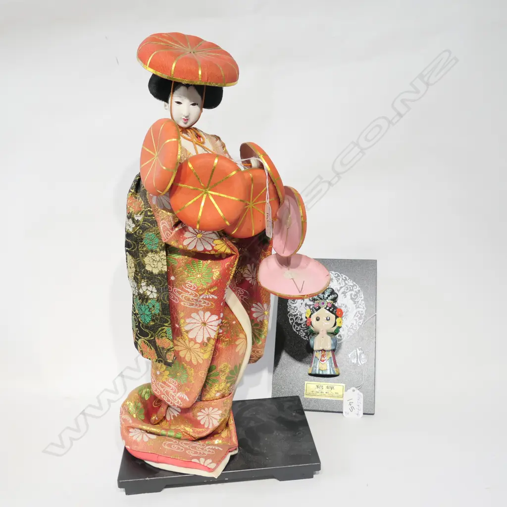 ORIENTAL DOLL & FIGURED PANEL Image 1++