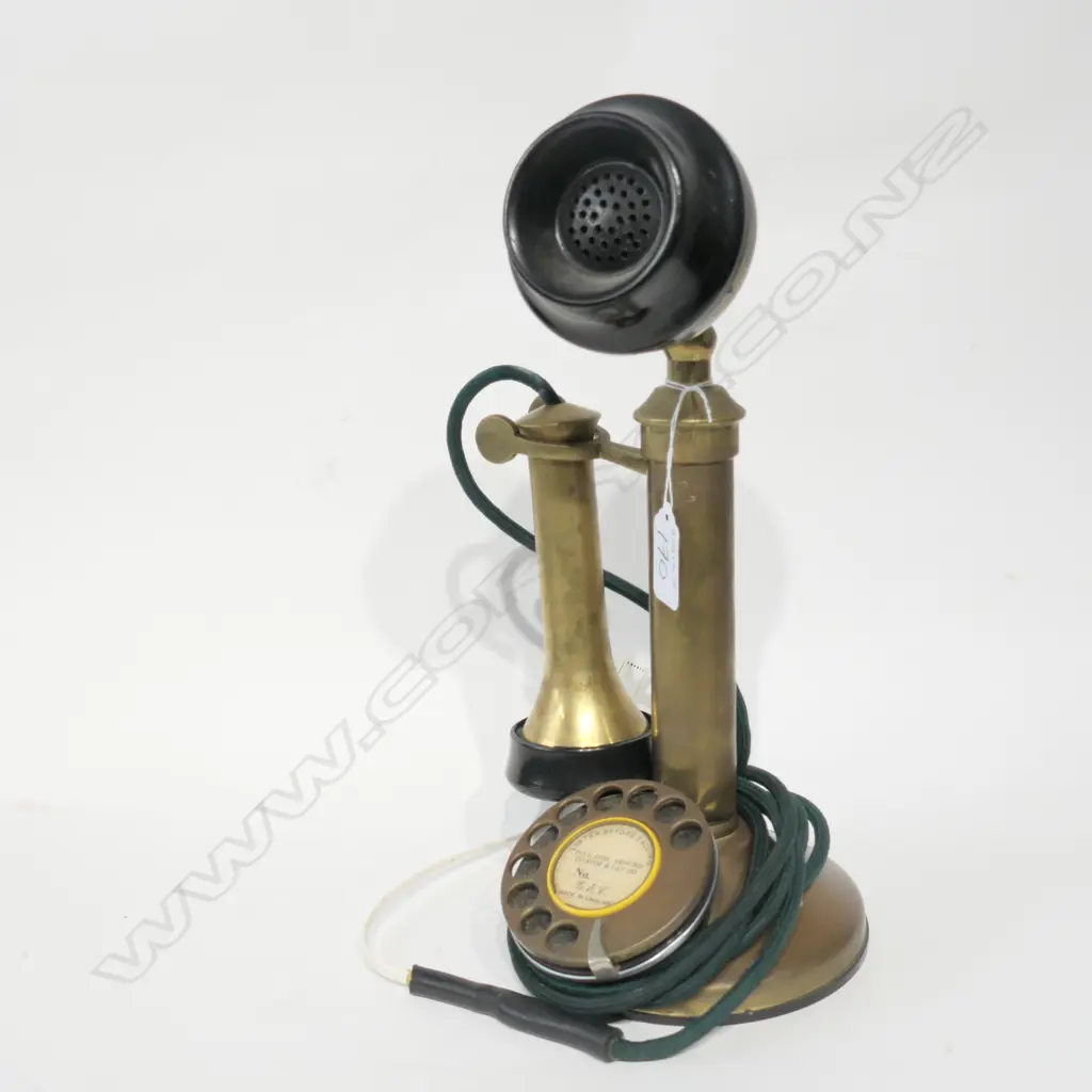 OLD BRASS CANDLESTICK TELEPHONE Image 1++