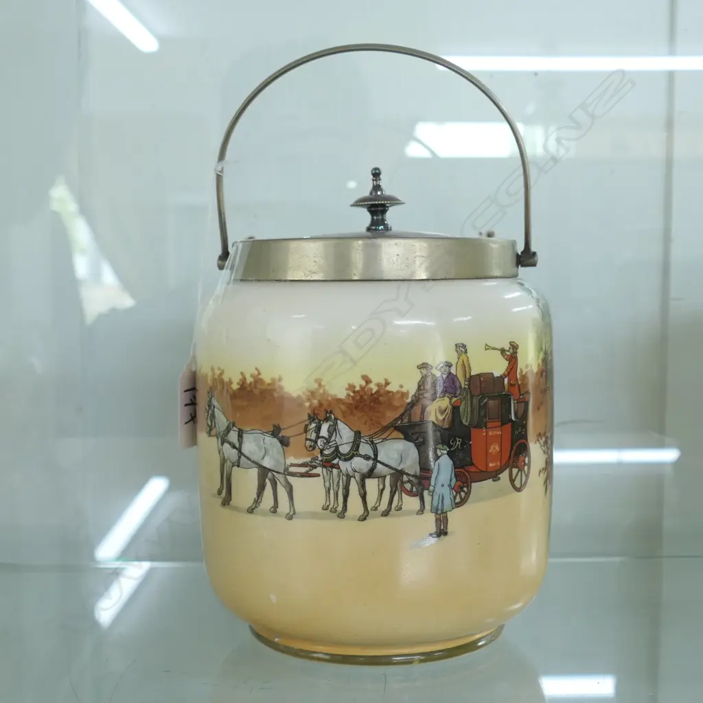 ROYAL DOULTON SERIES WARE BISCUIT BARREL H. 160MM Image 1++