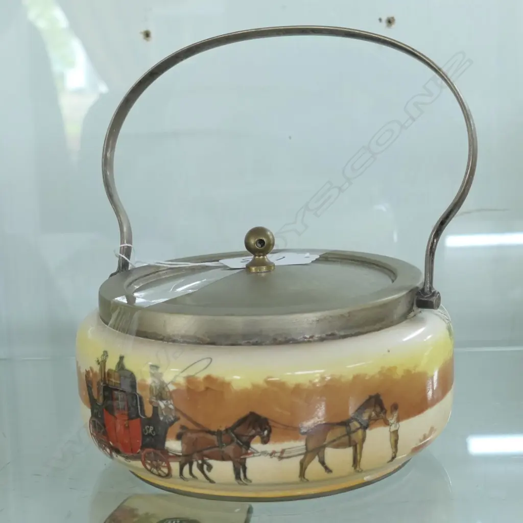 ROYAL DOULTON SERIES WARE BISCUIT BARREL H. 65MM Image 1++