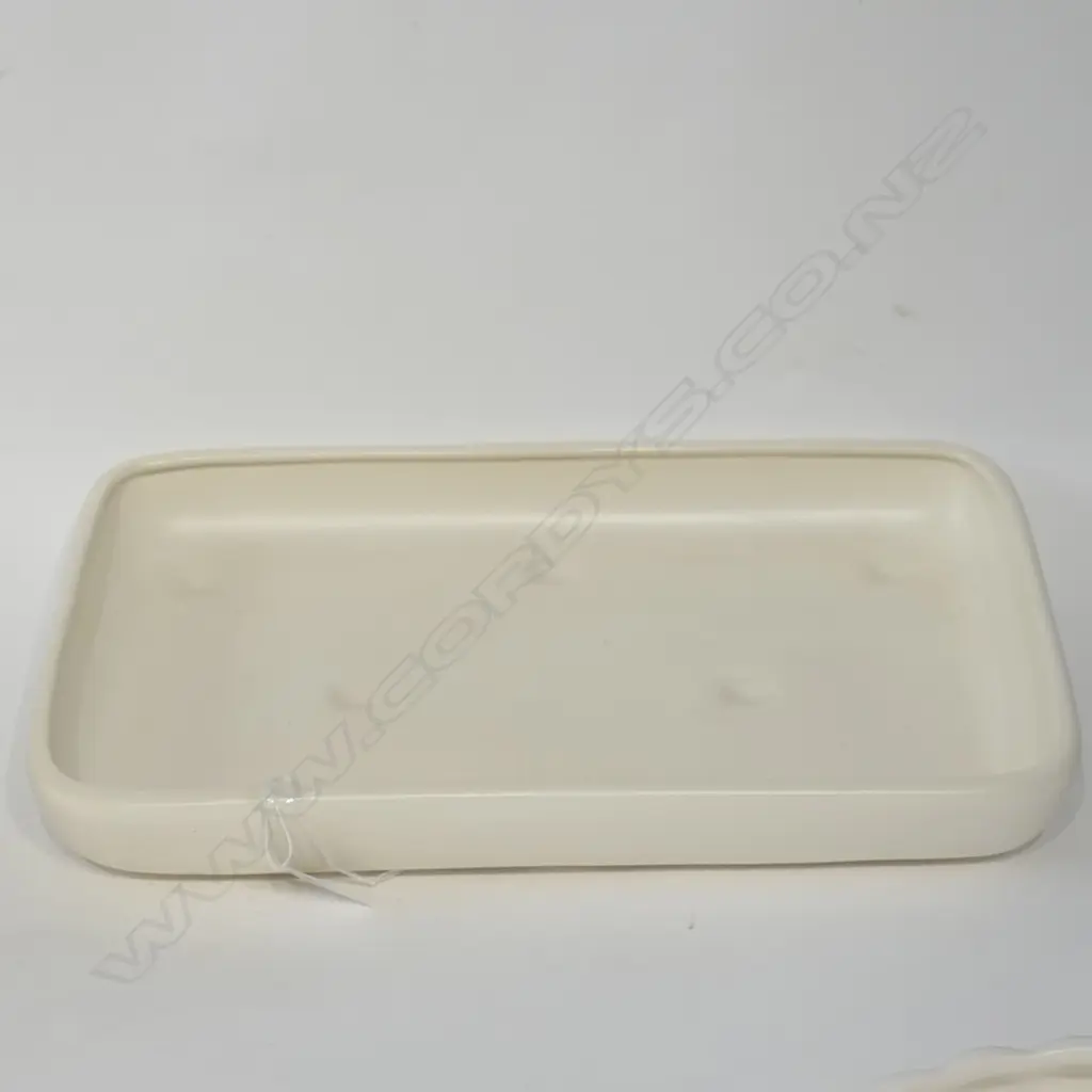 CROWN LYNN WHITE IKEBANA TRAY WHITE #528 Image 1++