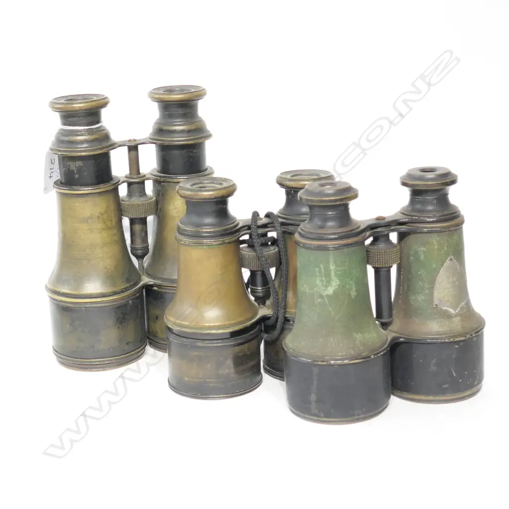 3 BRASS BINOCULARS Image 1++