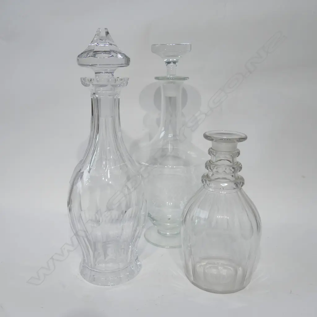 3 DECANTERS: INCLUDES 1 WATERFORD ETC Image 1++