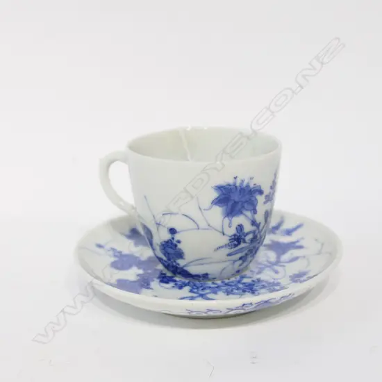 JAPANESE B&W CUP & SAUCER